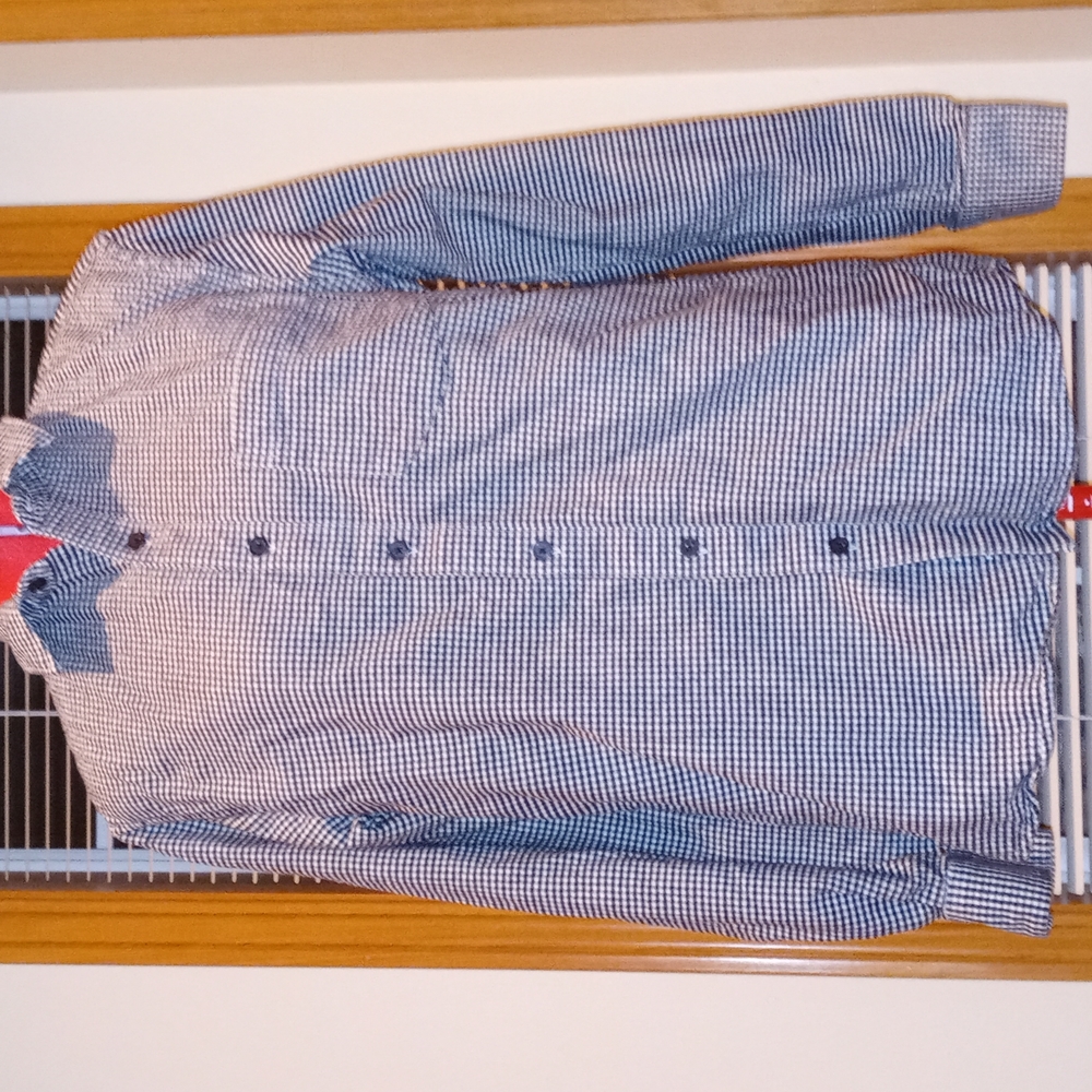 Black & White Flannel Button Down Size S